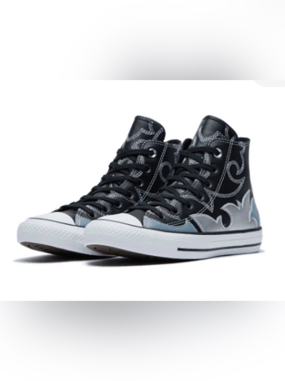 Lmt Ed Converse Chuck 70 ‘Space Cowgirl’ Leather Womens Sz 8 High Tops OOAK